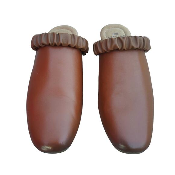 Brown Leather Mules by Earth Origin sz7.5 - Picture 4 of 8